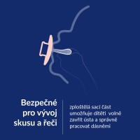 LOVI Dudlík svítící silikonový dynamický PRIME 2ks Ivory/Blush