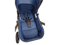 GMINI Sportovní kočár Grand Lux denim - zlatá