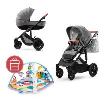 Kočárek kombinovaný Prime 3v1 grey Kinderkraft + Dárek