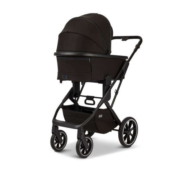 MOON PIÚ EXTRA black matt Kombinovaný kočárek