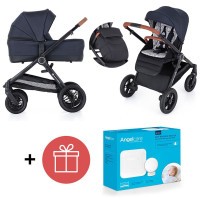 PETITE&MARS Kočárek 2v1 Trails Anthracite Blue + ANGELCARE AC027 Monitor pohybu dechu ZDARMA PETITE&MARS Kočárek 2v1 Trails Anthracite Blue + ANGELCARE AC027 Monitor pohybu dechu ZDARMA