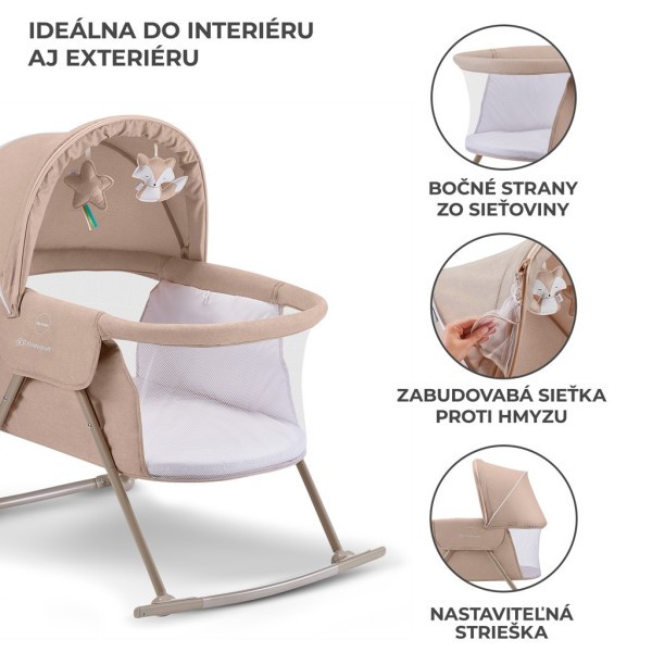 KINDERKRAFT Postýlka dětská 3v1 Lovi