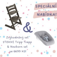 AKČNÍ SET Stokke® Tripp Trapp® židlička + Newborn Set AKČNÍ SET Stokke® Tripp Trapp® židlička + Newborn Set