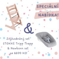 AKČNÍ SET Stokke® Tripp Trapp® židlička + Newborn Set AKČNÍ SET Stokke® Tripp Trapp® židlička + Newborn Set