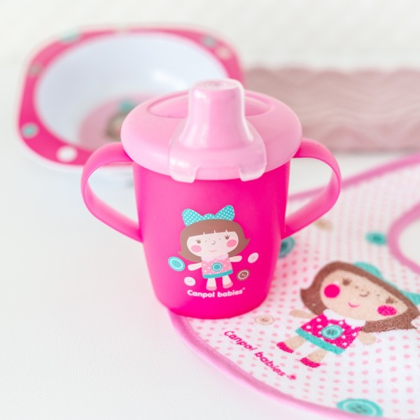 CANPOL BABIES Nevylévací hrneček TOYS 250ml