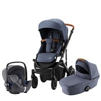 Set kočárek Britax Smile III + hluboká korba + autosedačka Set kočárek Britax Smile III + hluboká korba + autosedačka