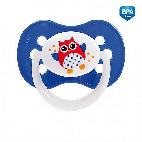 Canpol babies Dudlík 0-6m silikonový symetrický SOVA