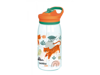 QUOKKA Plastová láhev s pítkem Glow Kids Cars 580 ml