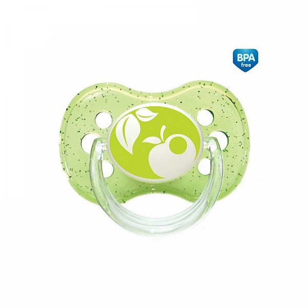 Canpol babies Dudlík 6-18m silikonový třešinka NATURE