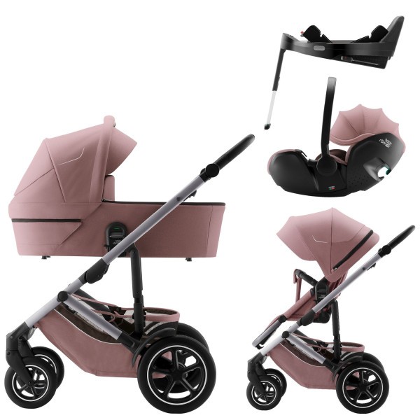BRITAX Set kočárek Smile 5Z + hluboká korba + autosedačka Baby-Safe PRO + Vario Base 5Z