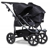 TFK Sportovní kočárek dvojčata Duo stroller - air chamber wheel - black