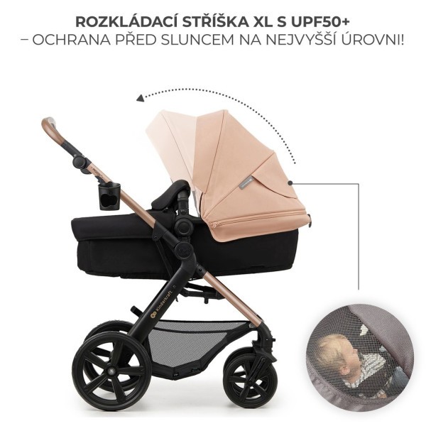 KINDERKRAFT Kočárek kombinovaný Moov 2 3v1, pěnová kola