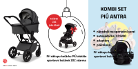 MOON PIÚ Kombi set Kombinovaný kočárek