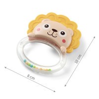 BABYONO Chrastítko s kousátkem Lion 0m+
