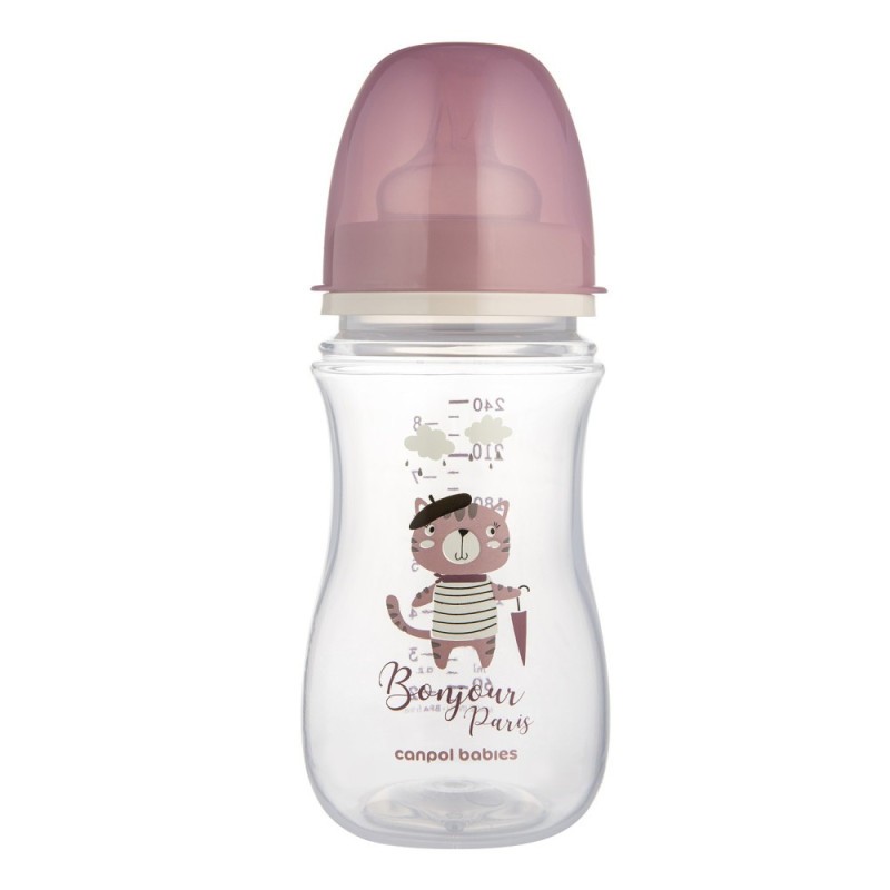 CANPOL BABIES Lahev se širokým hrdlem BONJOUR PARIS 240ml