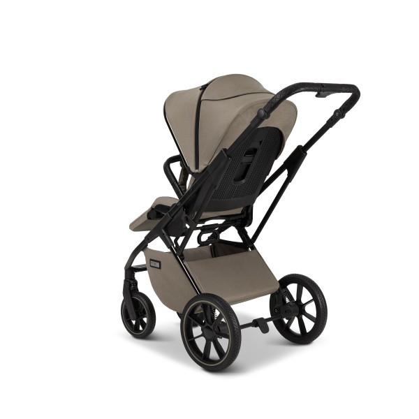 MOON PIÚ EXTRA black chrome Kombinovaný kočárek