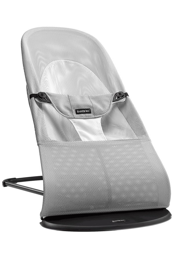 BABYBJÖRN Lehátko Balance Soft, Silver/White Mesh