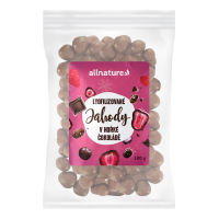 ALLNATURE Mrazem sušené jahody v hořké čokoládě 100 g ALLNATURE Mrazem sušené jahody v hořké čokoládě 100 g