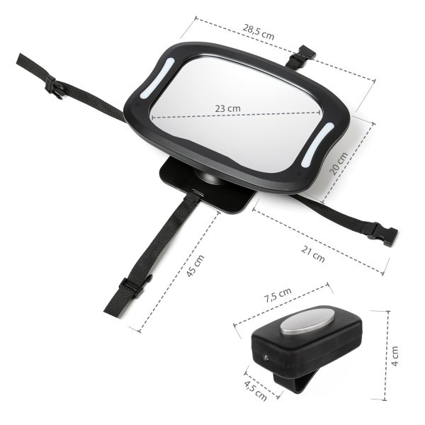 ZOPA Zrcátko s LED osvětlením