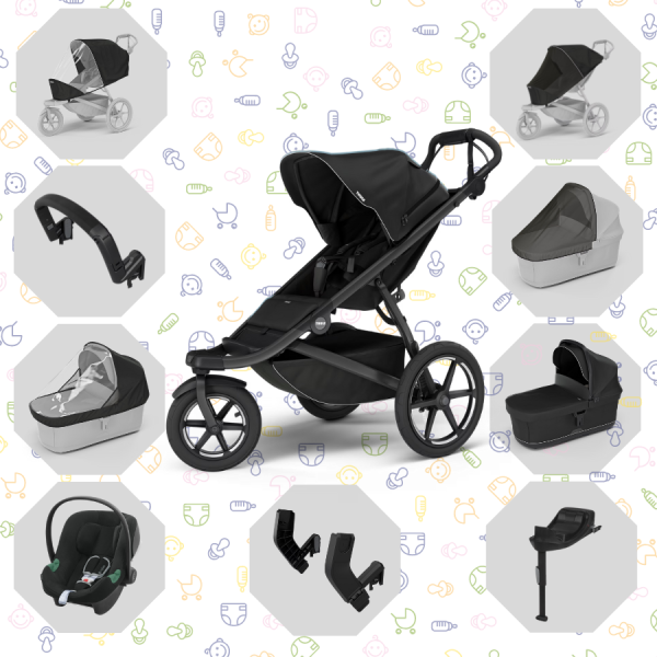 THULE Akční set Urban Glide 3 + korba + autosedačka CYBEX + Thule doplňky 2024