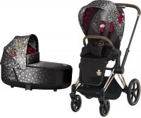 Kočárek CYBEX Priam Lux Seat Fashion Rebellious 2021 včetně korby, podvozek Priam