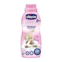 CHICCO Kapsle prací gelové Sensitive 16 ks + Aviváž konc. Květinové objetí 750 ml