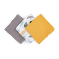 PETITE&MARS Sada plen bambusová mušelínová 3ks Moussy  68 x 68 cm