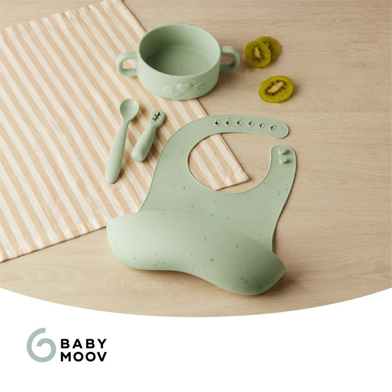 BABYMOOV Silikonová jídelní sada Baby First MEAL SET Mini