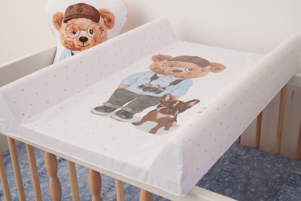 CEBA Podložka přebalovací 2-hranná s pevnou deskou (50x70) Comfort Fluffy Puffy