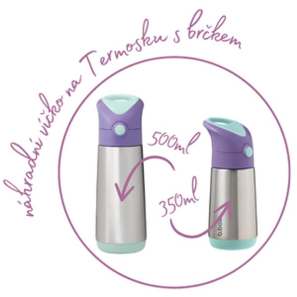 B.BOX Náhradní víčko pro Termosku na pití s brčkem