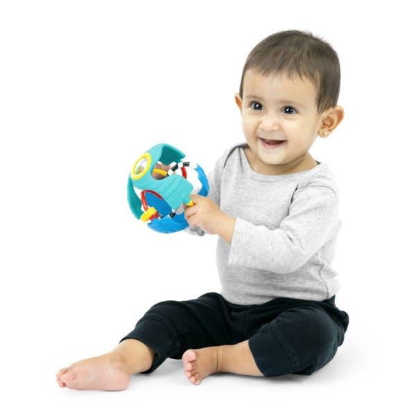 BABY EINSTEIN Hračka senzorický míč s kousátkem Rattle & Sense™ 3m+