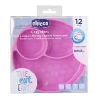 CHICCO Silikonový talíř  12 m+