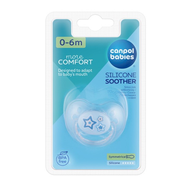 CANPOL BABIES Dudlík 0-6m silikonový symetrický NEWBORN BABY
