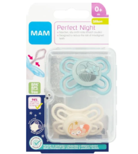 MAM Šidítko Perfect Night silikon 0m+ se sterilizačním boxem
