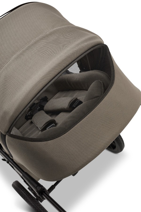 MOON PIÚ EXTRA black chrome Kombinovaný kočárek