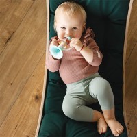 BABYONO Chrastítko s kousátkem Trumpet 0m+