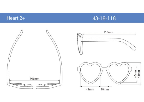 REAL SHADES Sluneční brýle Heart 2+