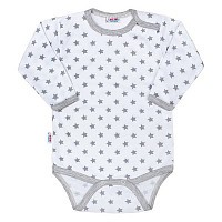 Kojenecké body New Baby Classic II šedé s hvězdičkami Kojenecké body New Baby Classic II šedé s hvězdičkami