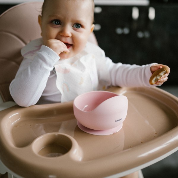 BABYONO Miska silikonová s přísavkou 6m+