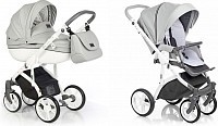 Kočárek z eko kůže Roan Bass Soft - Dove White