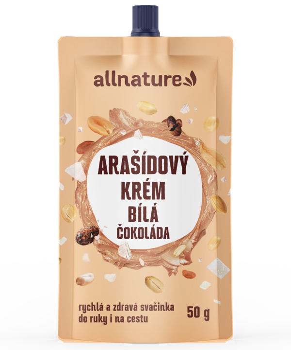 ALLNATURE Arašídový krém s bílou čokoládou