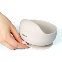 BABYONO Miska silikonová s přísavkou 6m+