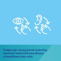 CANPOL BABIES Edukativní plyšová kniha FOX