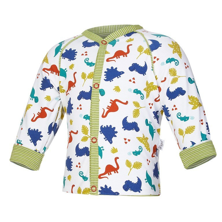 bílá-dino/pruh zelený matcha, Velikost: 50-56