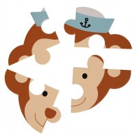 BO JUNGLE Pěnové puzzle B-Animal