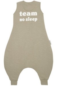 MEYCO Jumper Slub TEAM NO SLEEP - Taupe/offwhite