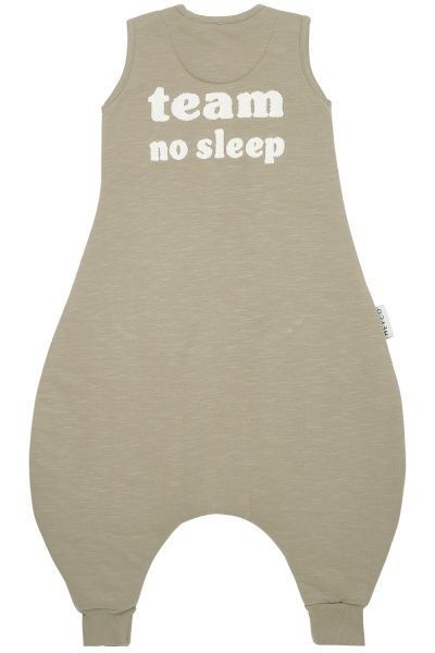 MEYCO Jumper Slub TEAM NO SLEEP - Taupe/offwhite