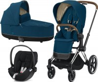 Kočárek CYBEX Set Priam Chrome Brown Seat Pack 2021 včetně korby a Cloud Z i-Size Kočárek CYBEX Set Priam Chrome Brown Seat Pack 2021 včetně korby a Cloud Z i-Size
