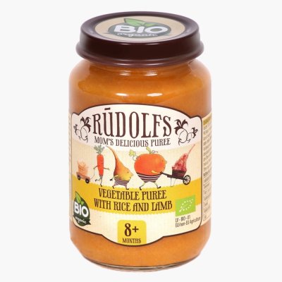 Zelenina s rýží a jehněčím masem 190 g