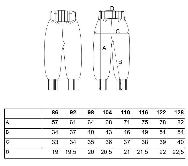 LITTLE ANGEL Tepláky hřejivé - černá